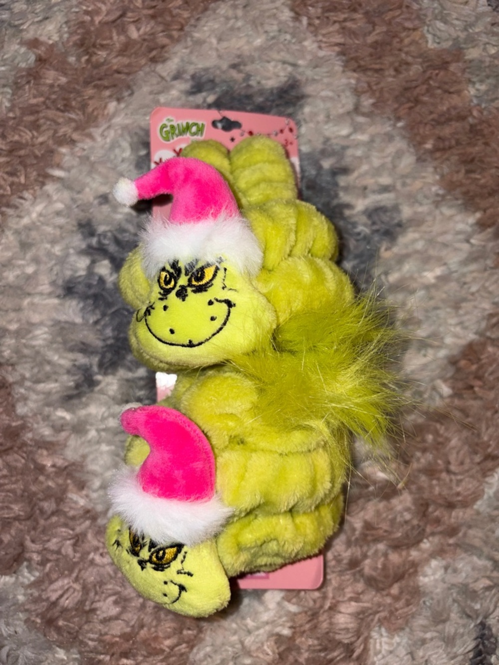 The Grinch Plush Spa Set Headband and Wristbands.